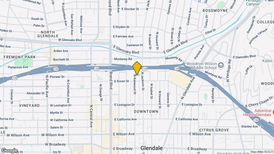 608 N Kenwood St Map and Location Details