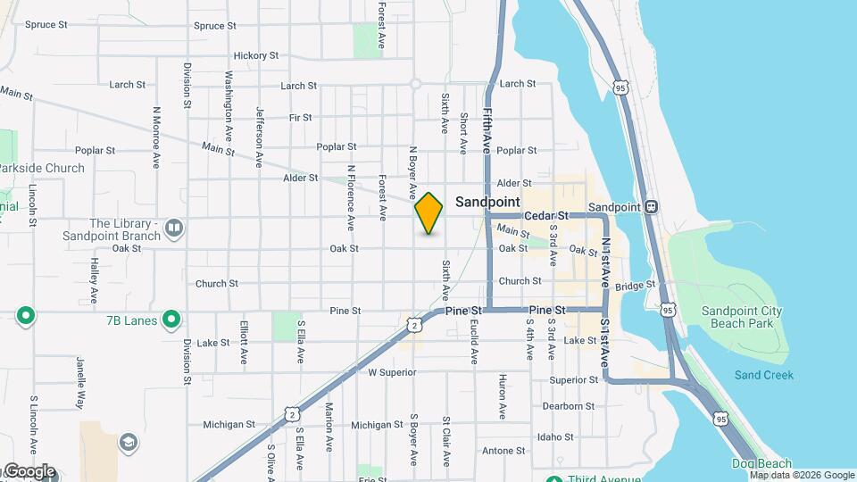 616 Oak St Map and Location Details