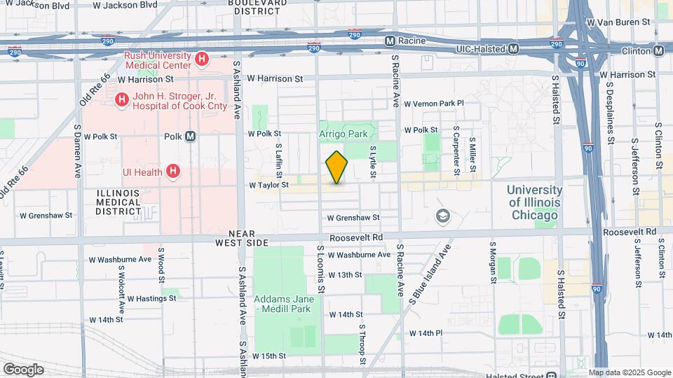 1333 W Taylor St Map and Location Details