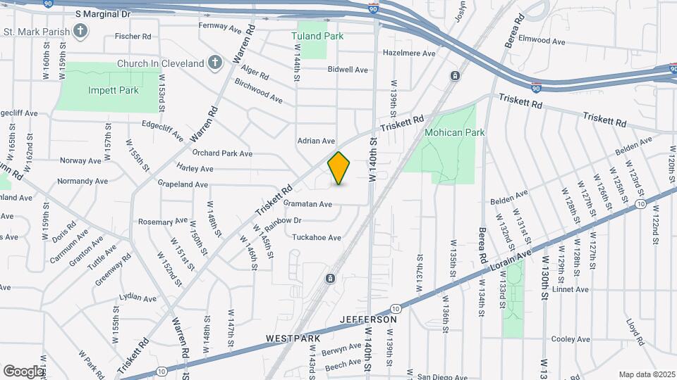 14405 Triskett Rd Map and Location Details