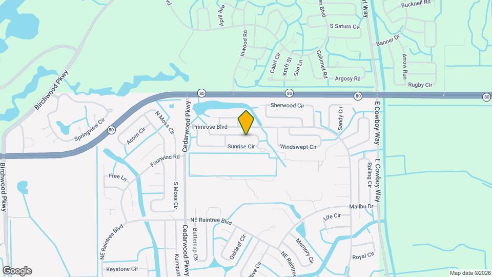 8052 Sunrise Cir Map and Location Details