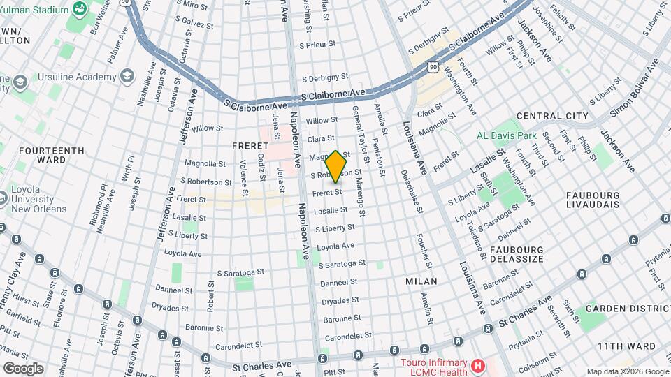 4209 Freret St Mapa y Detalles de la Ubicación