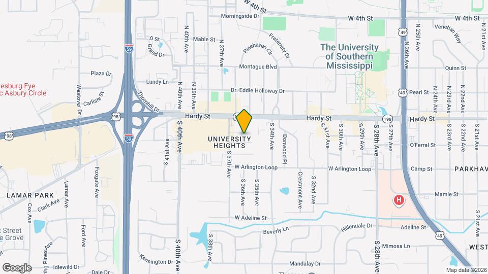 Baylor Apartments Map and Location Details