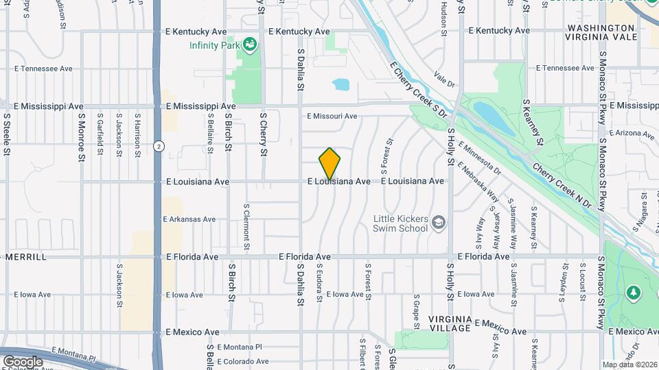 1303 S Eudora St Map and Location Details