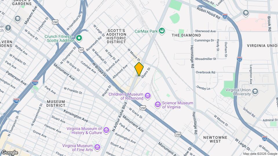 1103A N Arthur Ashe Blvd, Unit B Mapa y Detalles de la Ubicación