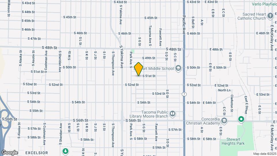714 S 51st St Map and Location Details