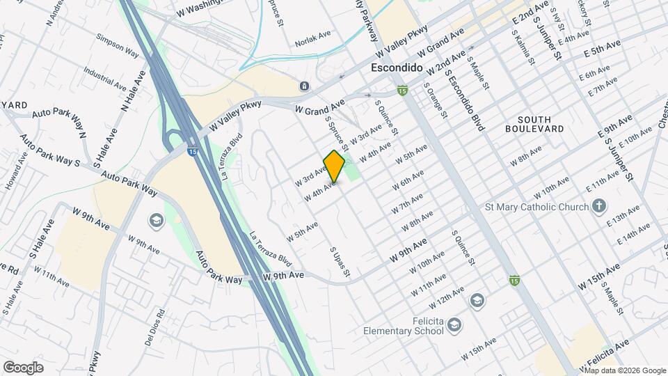 409 S Tulip St Map and Location Details