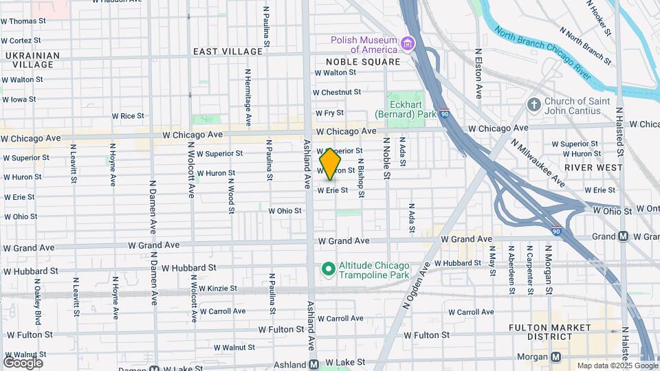 1506 W Erie St Map and Location Details