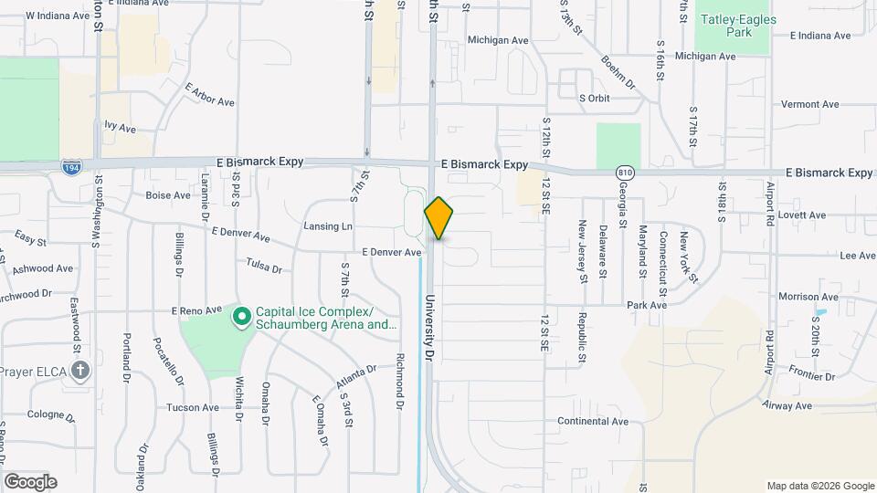 1119 University Dr Map and Location Details