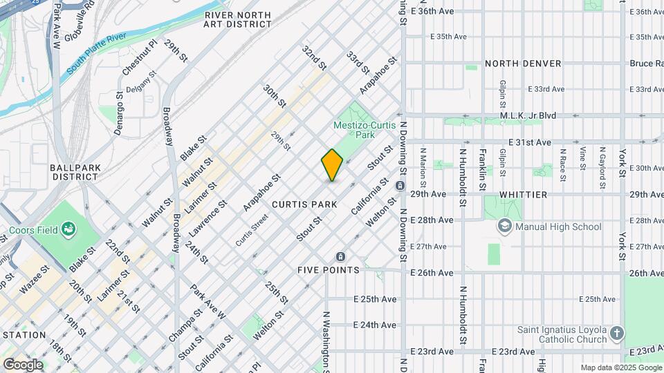 2900 Champa St Map and Location Details