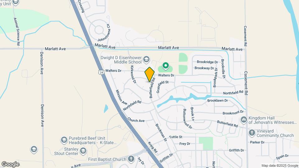 2633 Butterfield Rd Map and Location Details