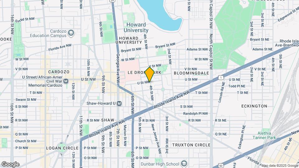 400 U St NW Map and Location Details