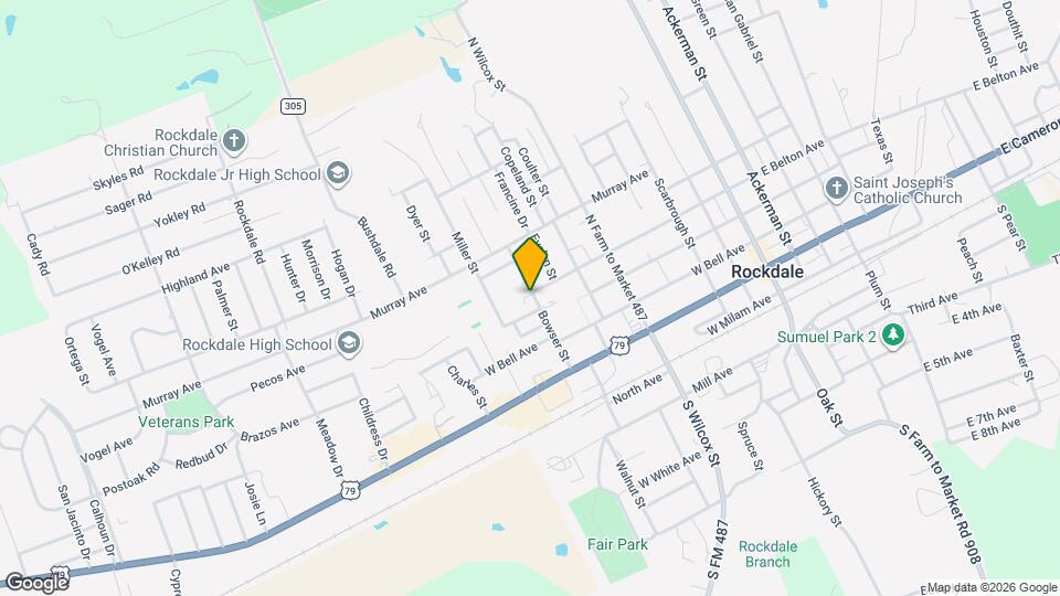 511 Bowser St Map and Location Details