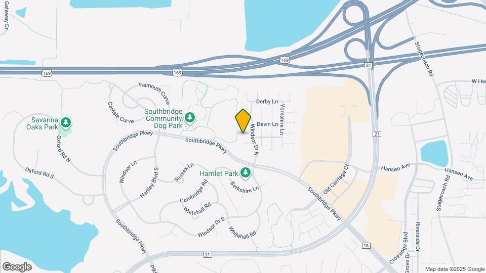 7354 Windsor Dr N Map and Location Details