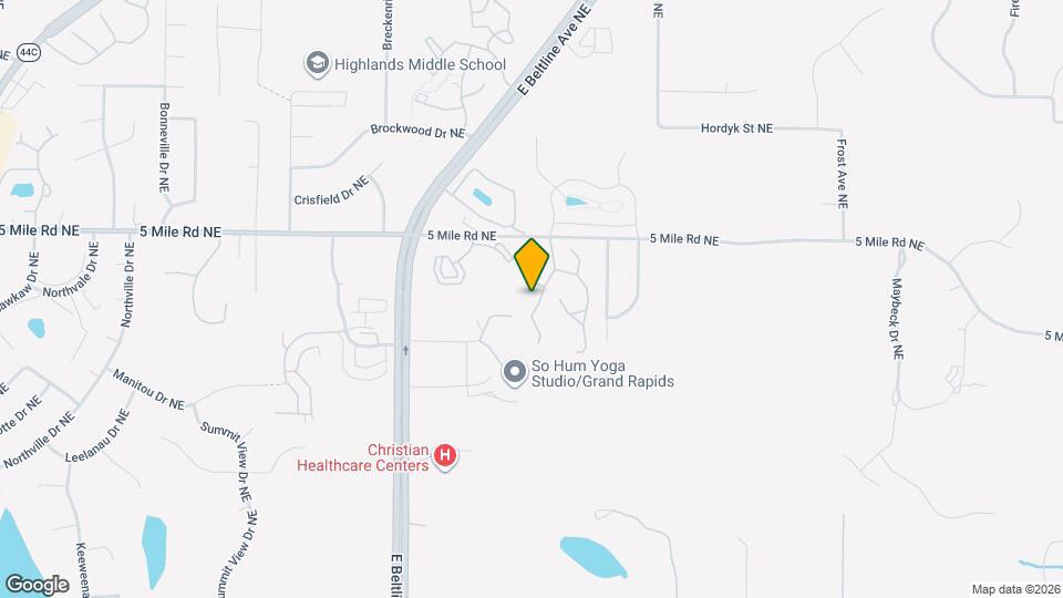 4319 Valley Hollow Dr NE Map and Location Details