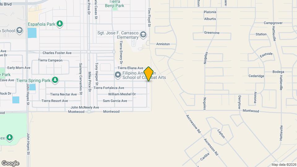 2332 Tierra Delmonte Dr Mapa y Detalles de la Ubicación