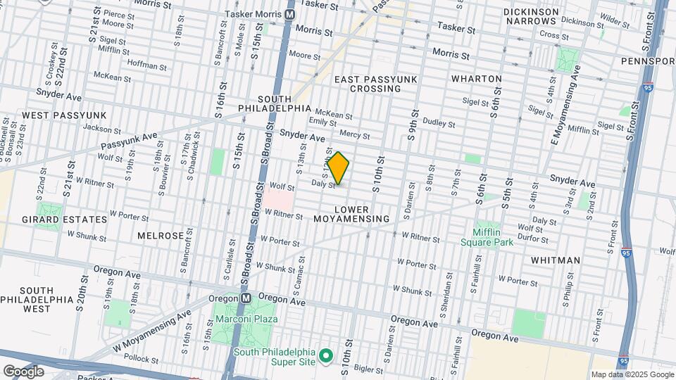 1124 Daly St Map and Location Details