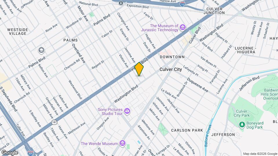 3852 Vinton Ave, Unit 209 Map and Location Details