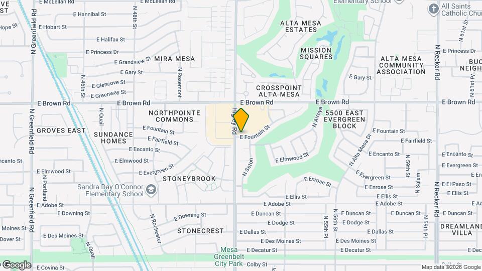 5214 E Fountain St Map and Location Details