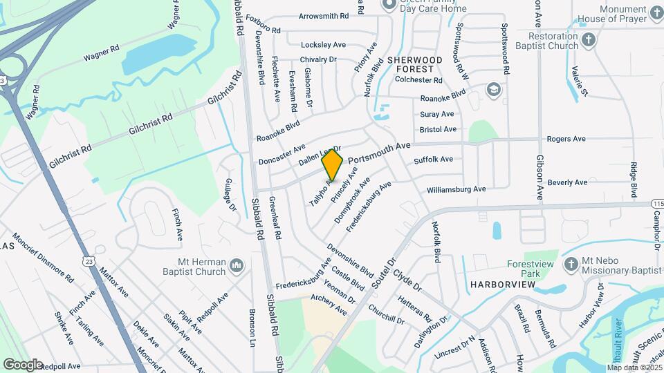 4932 Tallyho Ave Map and Location Details