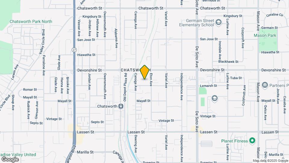 Lemarsh Chatsworth Apartments Map and Location Details