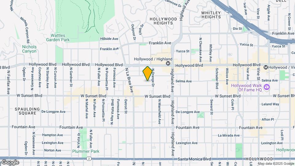 7027 Lanewood Ave Map and Location Details