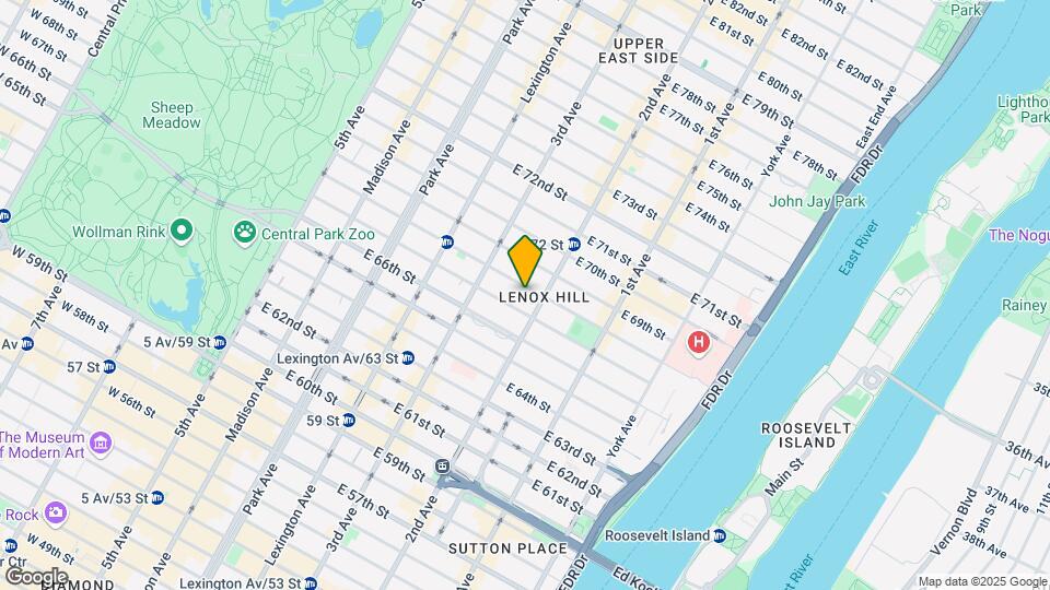 248 E 68th St Map and Location Details