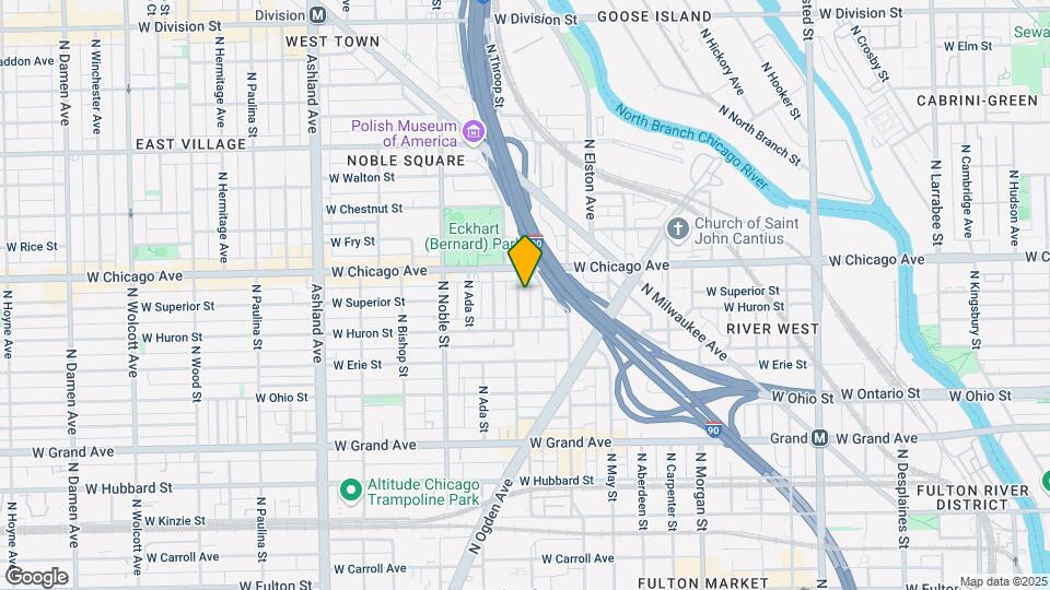 733 N Elizabeth St, Unit 2 Map and Location Details