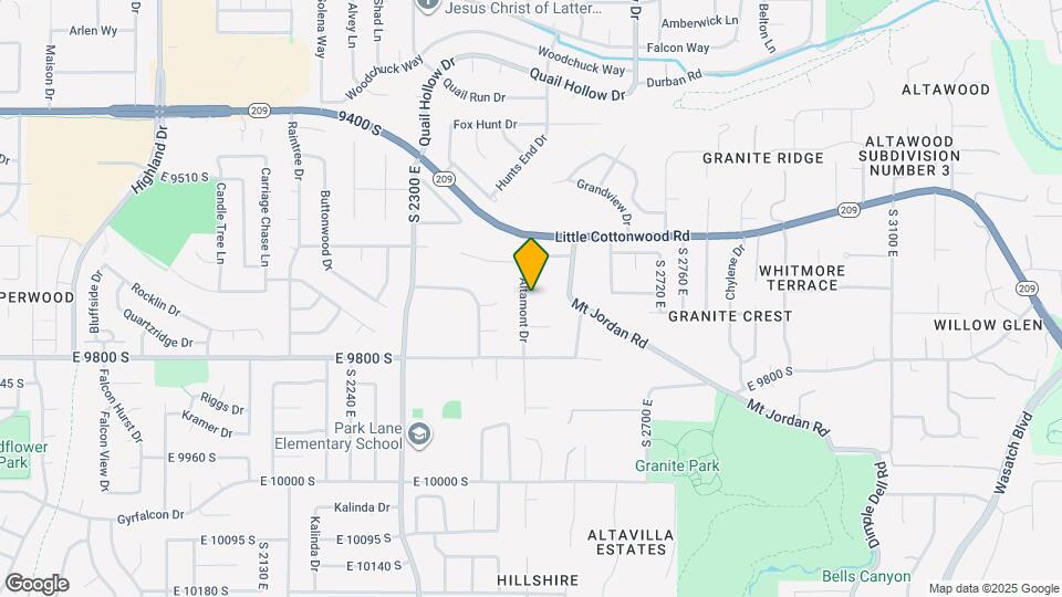 9709 Altamont Dr Map and Location Details