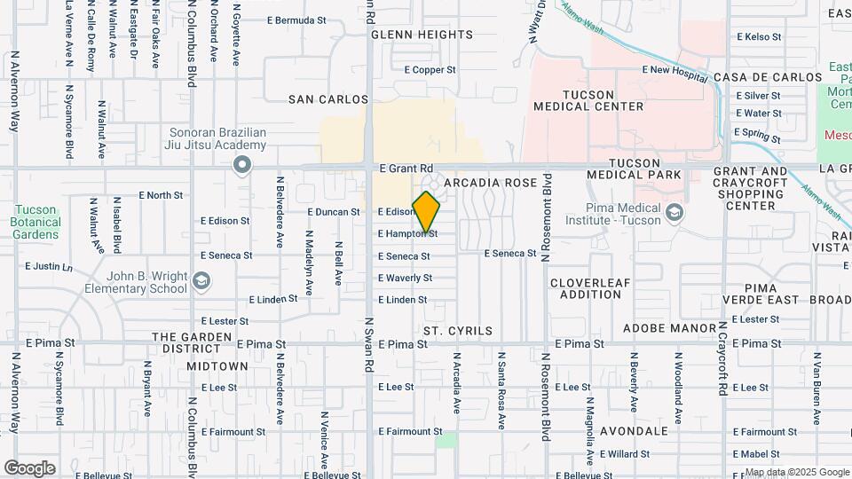 4814 E Hampton St Map and Location Details