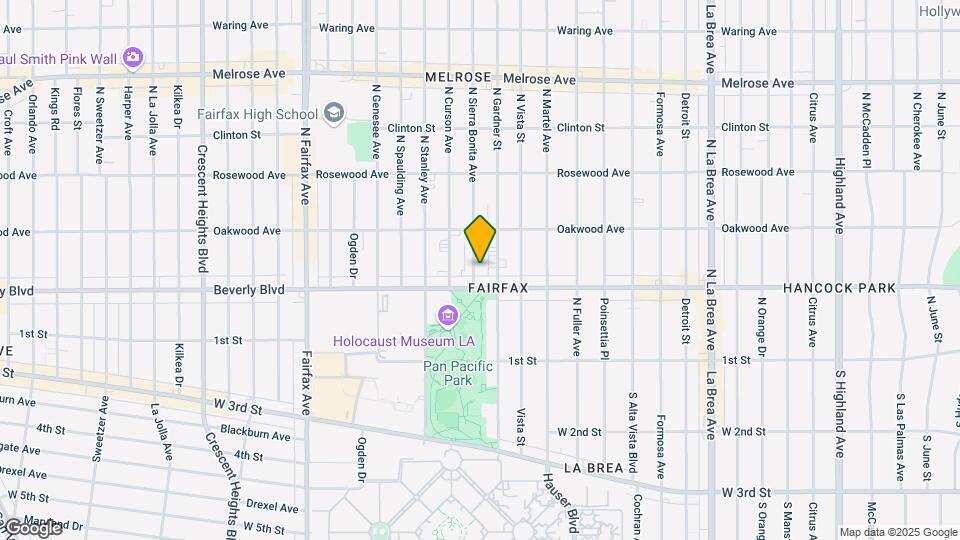 320 N Sierra Bonita Ave Map and Location Details