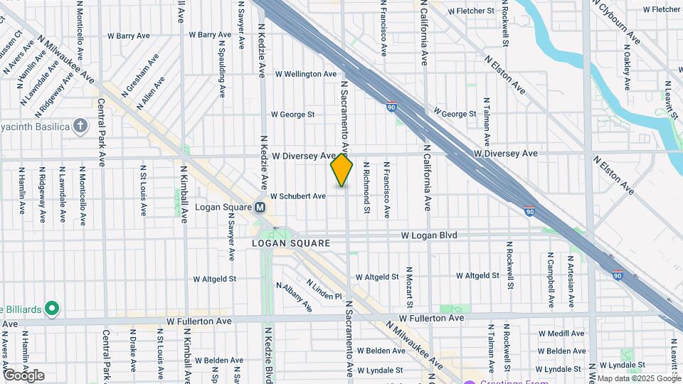 2702 N Sacramento Ave Map and Location Details