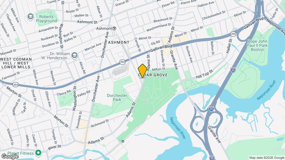 949 Adams St Map and Location Details