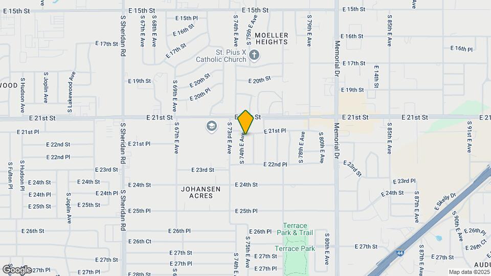 2145 S 74th E Ave Map and Location Details