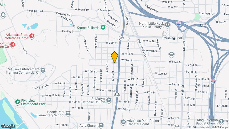 2102 Moss St Map and Location Details