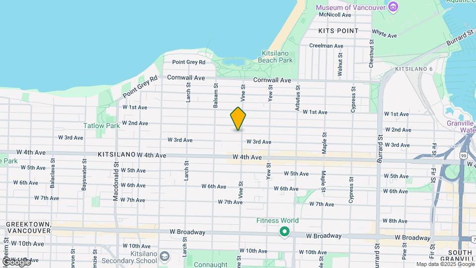1856 Vine St Map and Location Details