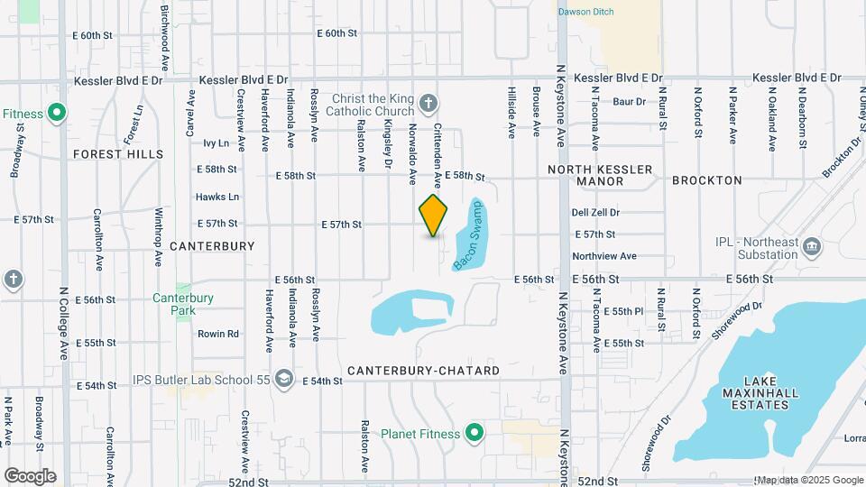 5640 Crittenden Ave Map and Location Details