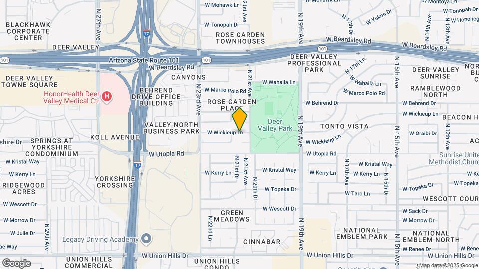 2121 W Wickieup Ln Map and Location Details