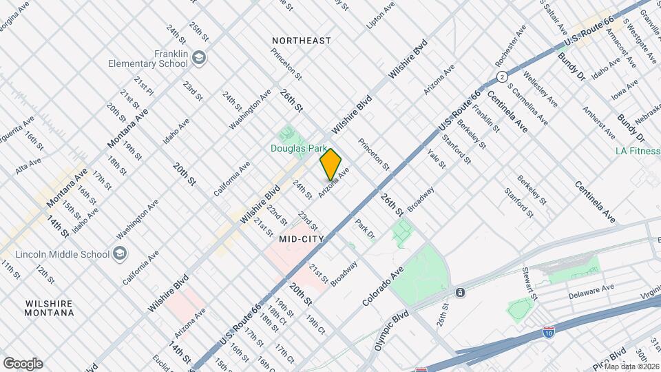 2443 Arizona Ave Mapa y Detalles de la Ubicación