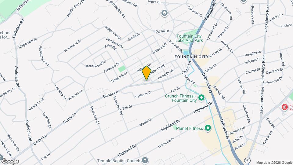 2325 Cedar Ln Map and Location Details