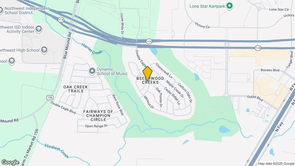 15832 Coyote Hill Dr Map and Location Details