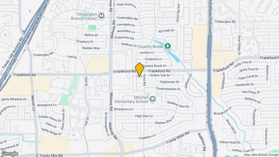 4124 Hollow Oak Dr Map and Location Details