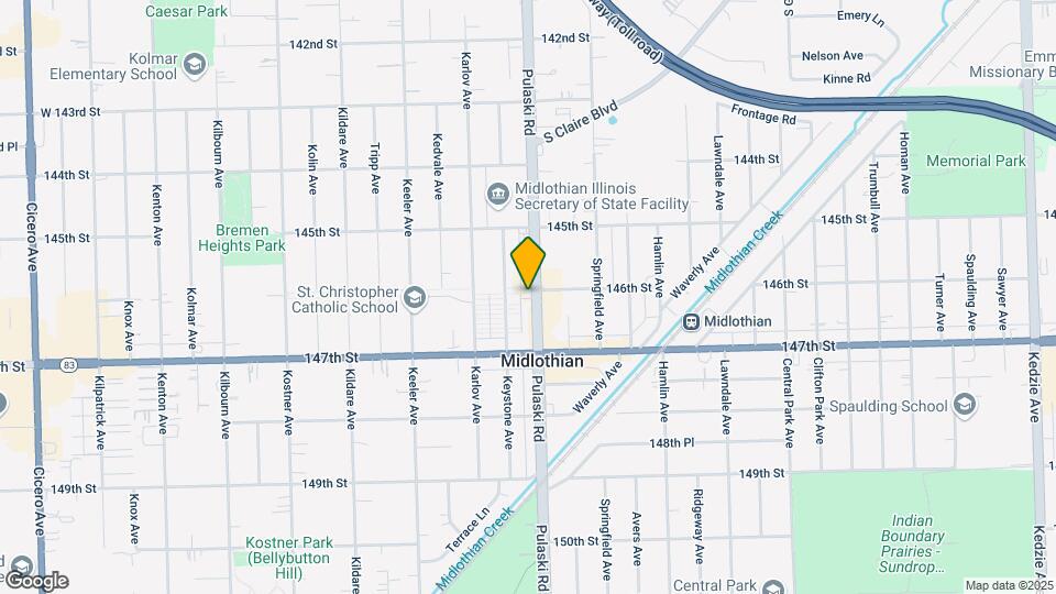 14600 Pulaski Rd. Map and Location Details