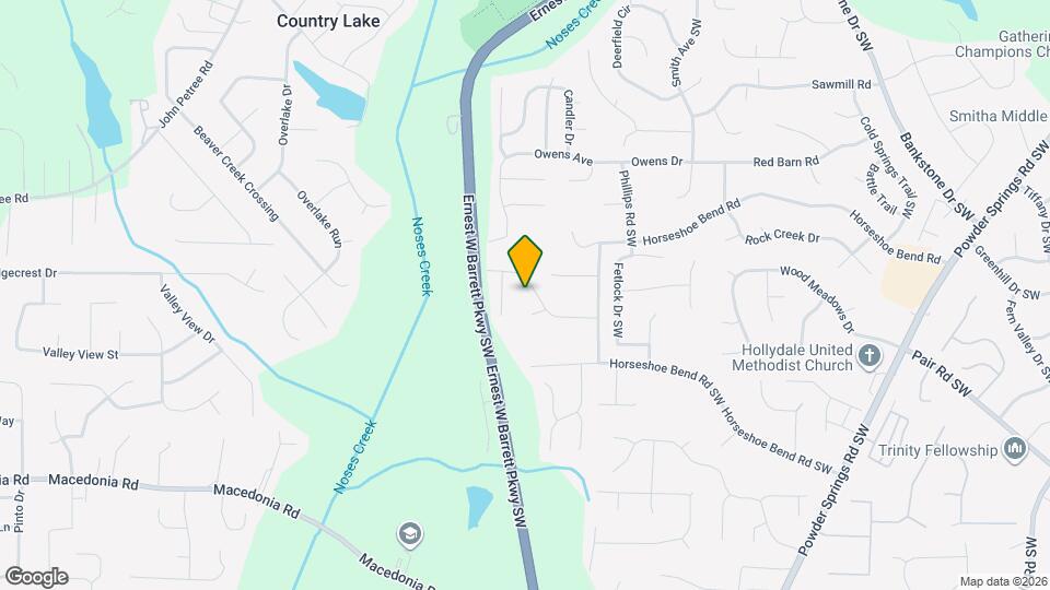 2717 Horseshoe Creek Dr Map and Location Details