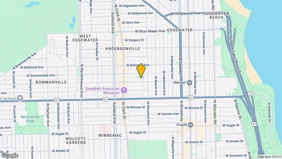 1424 W Berwyn Ave-Unit -1 Mapa y Detalles de la Ubicación