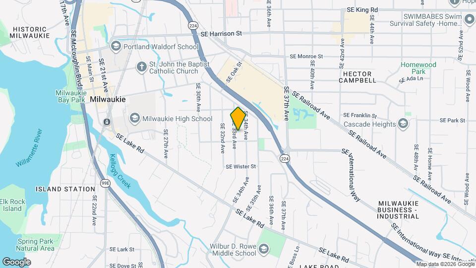 11436 SE 33rd Ave Map and Location Details