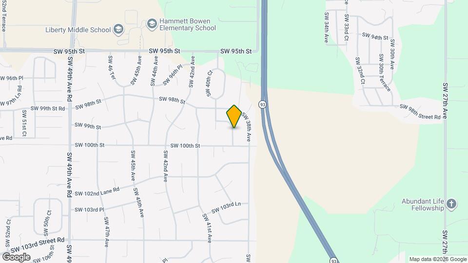 9975 SW 39th Terrace Map and Location Details