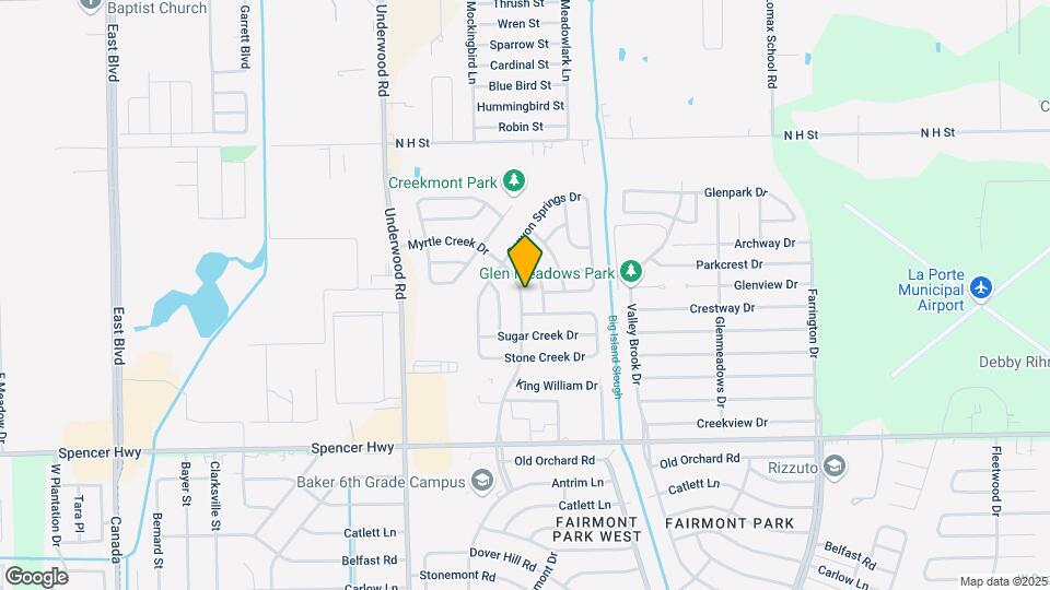 714 Myrtle Creek Dr Map and Location Details