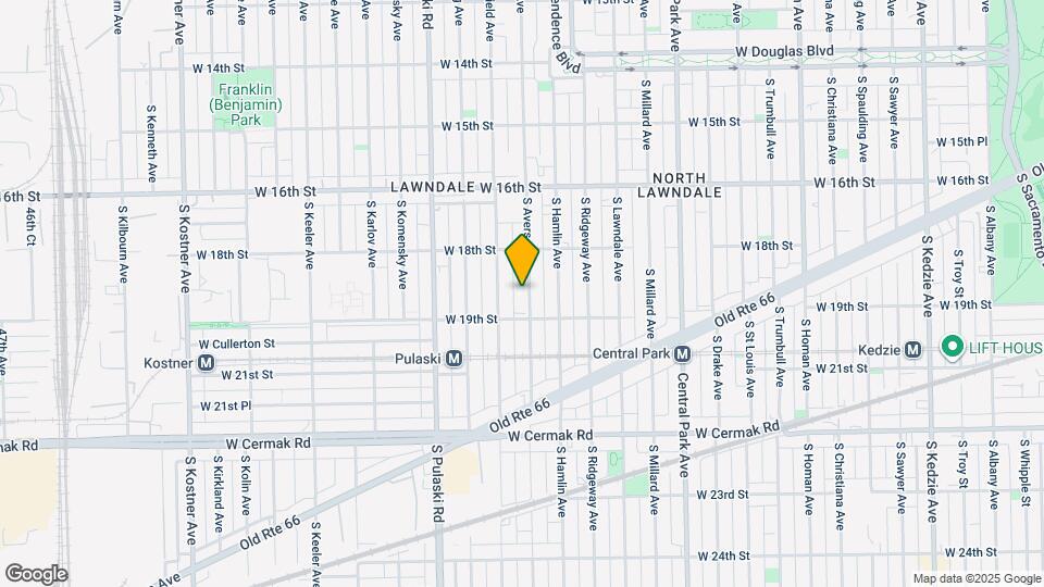 1840 S Avers Ave Map and Location Details