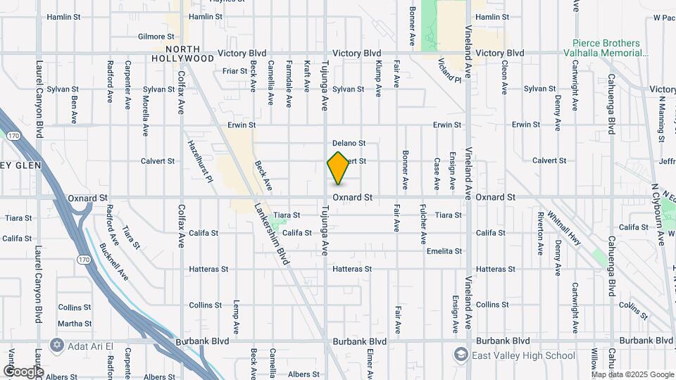 11339 Oxnard St Map and Location Details